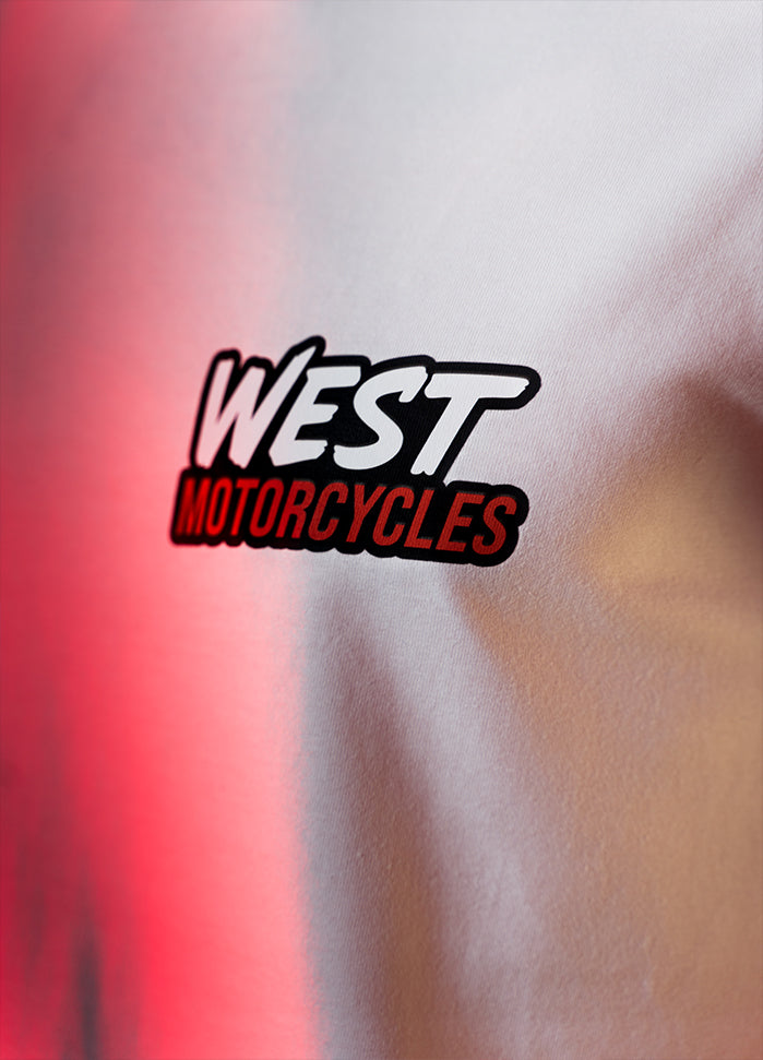 T-SHIRT WEST MOTORCYCLES 2025 BLANC